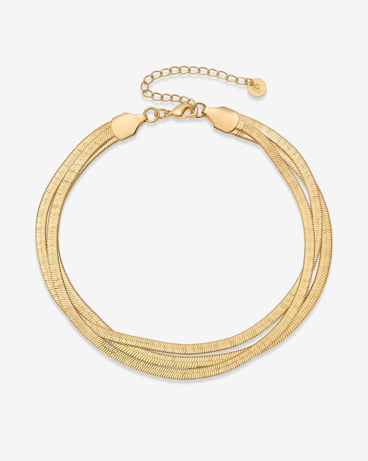 Snake Chain Trio Anklet