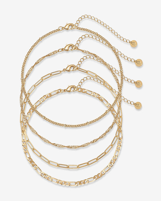 Four Chains Anklet Pack