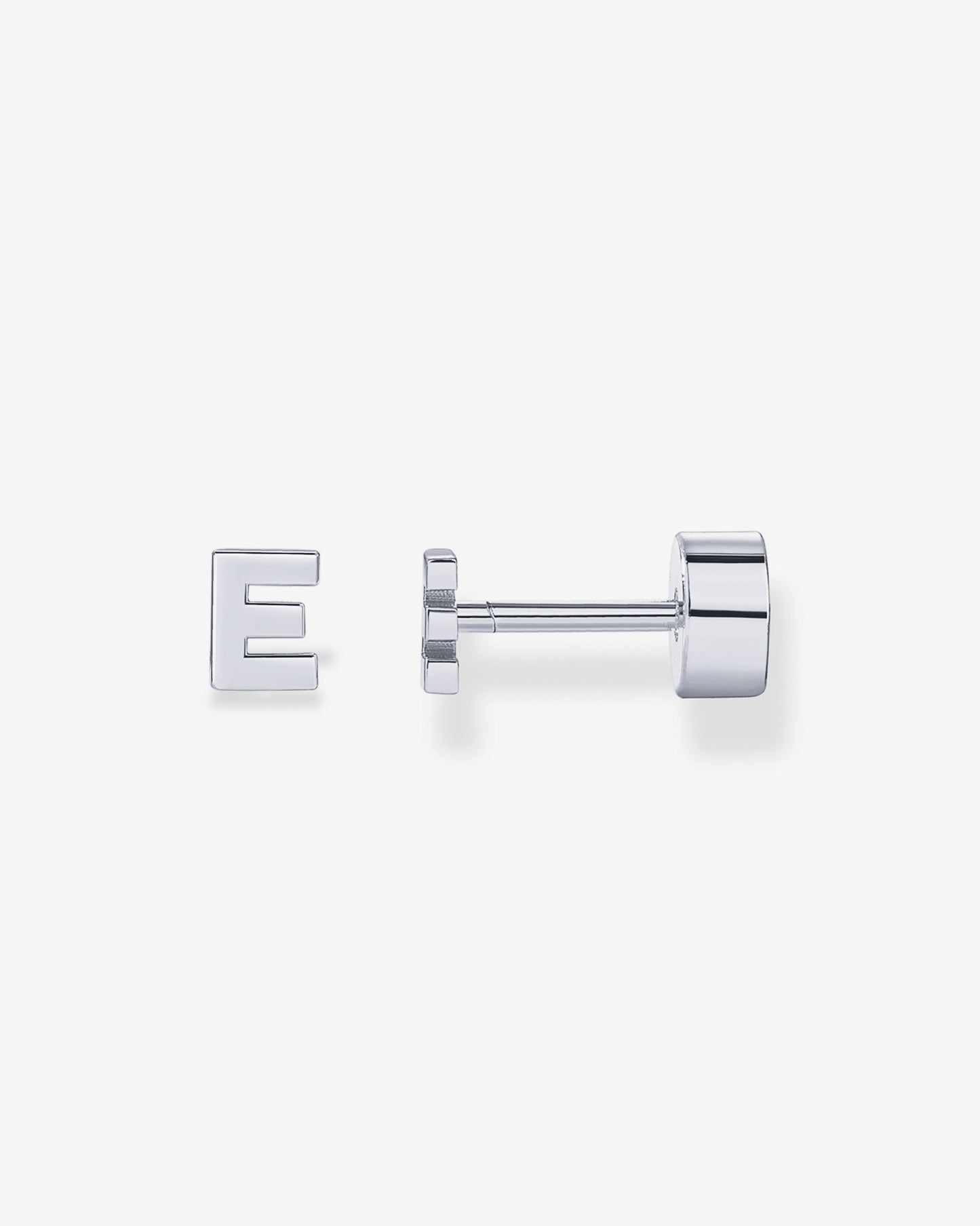 Initial Letter Flatback Earrings