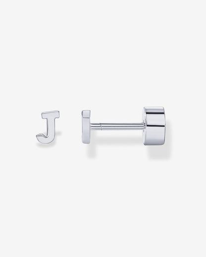 Initial Letter Flatback Earrings