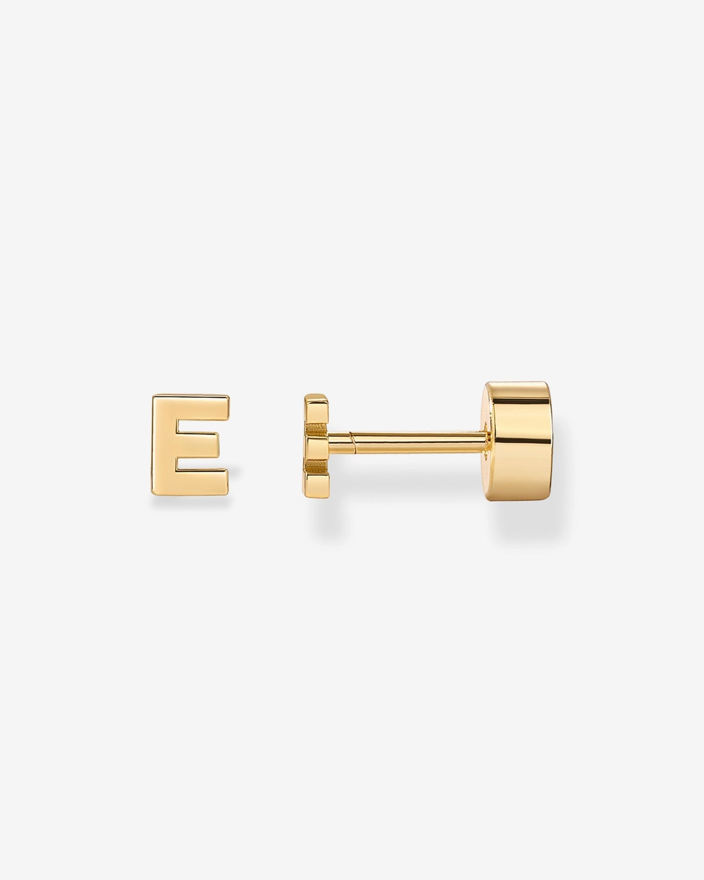 Initial Letter Flatback Earrings
