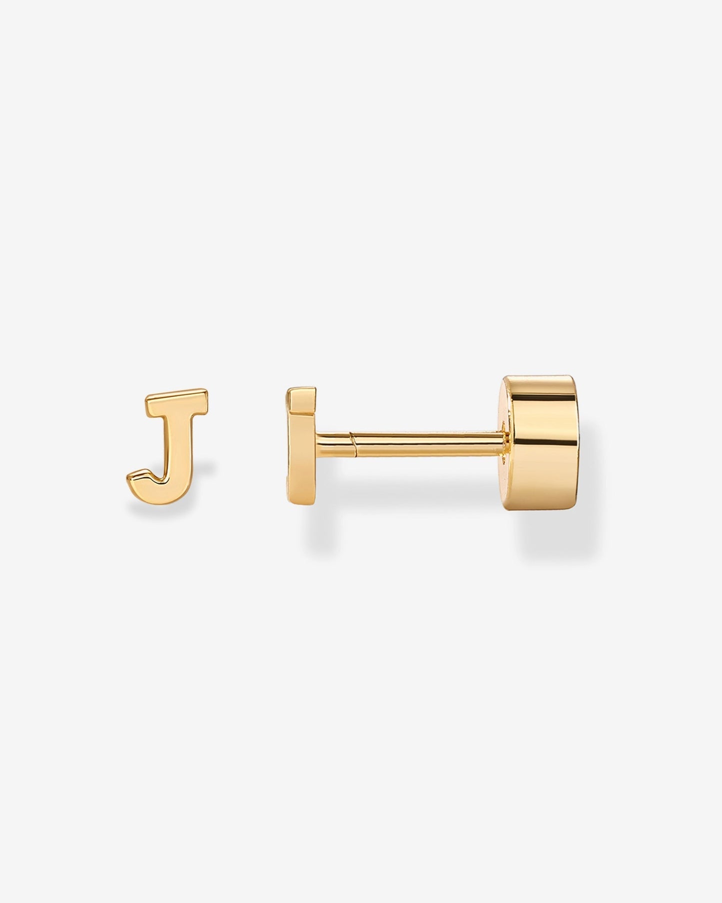 Initial Letter Flatback Earrings