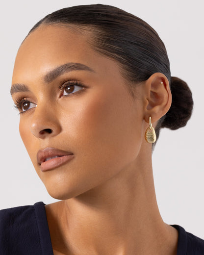 Convertible Seashell Huggie Earrings