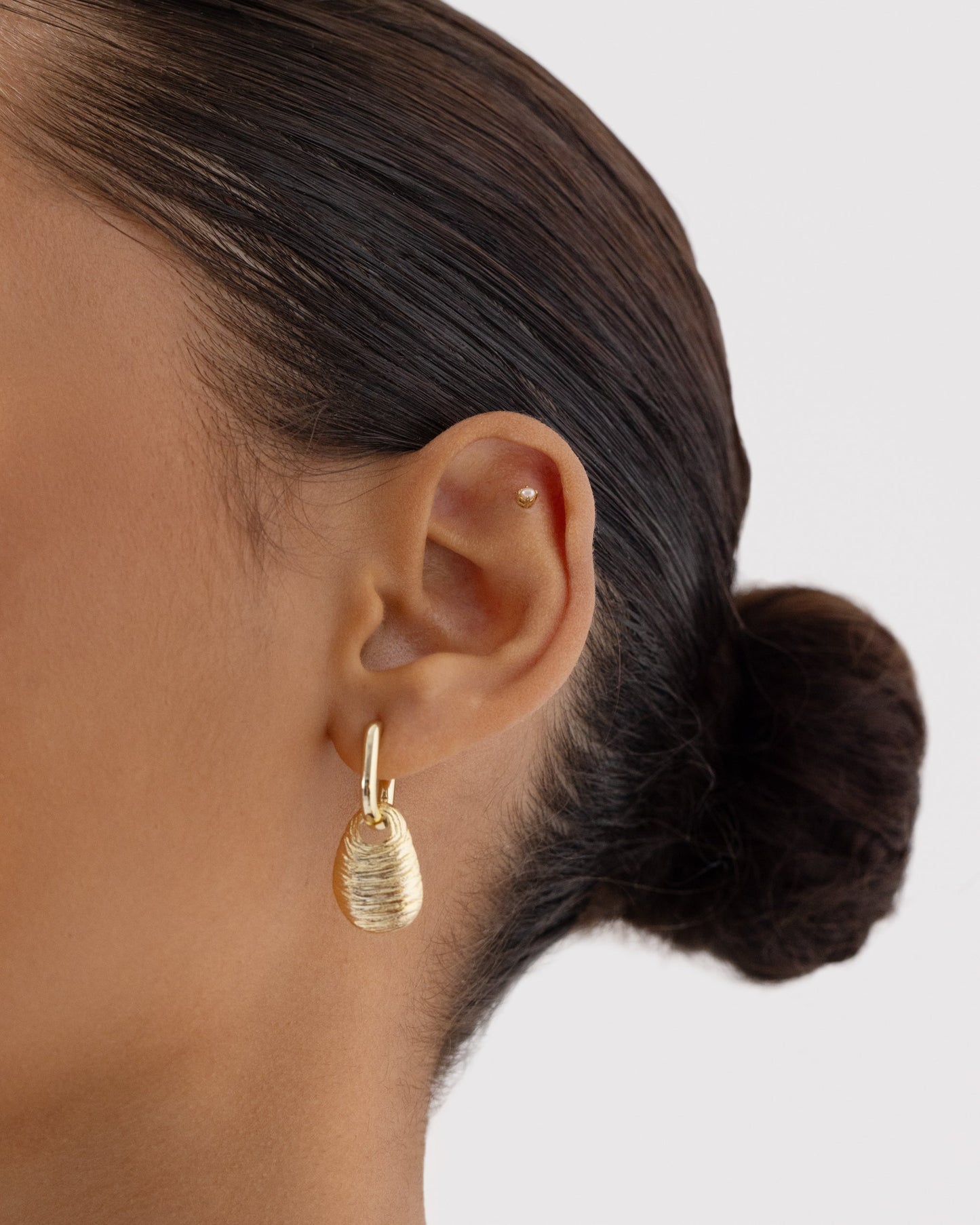 Convertible Seashell Huggie Earrings