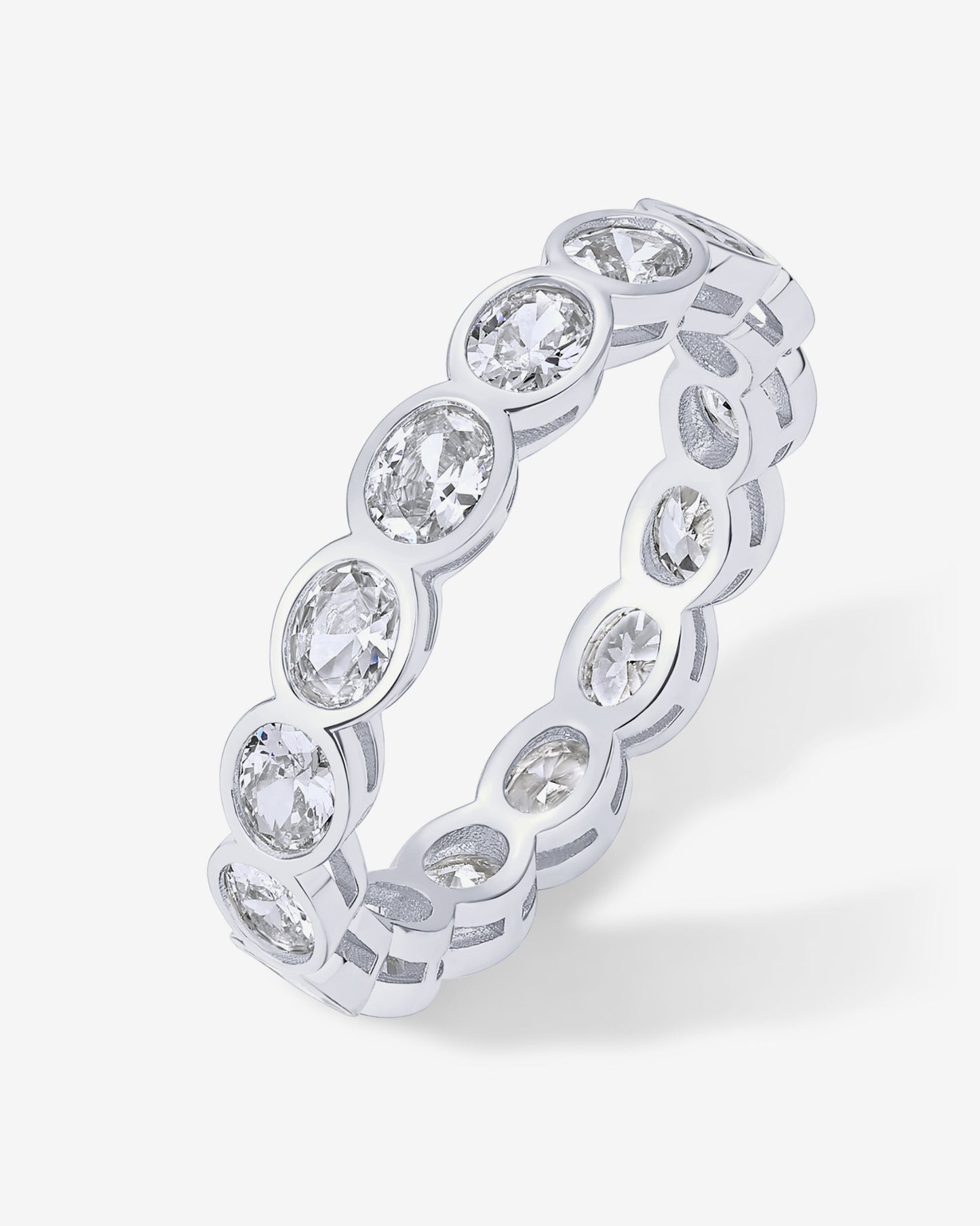 Infinity Oval-Cut Eternity Ring