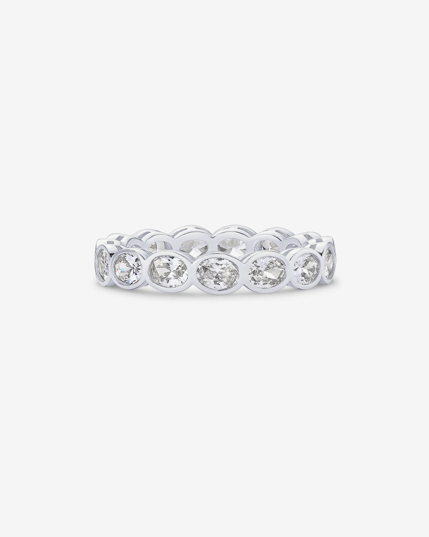 Infinity Oval-Cut Eternity Ring