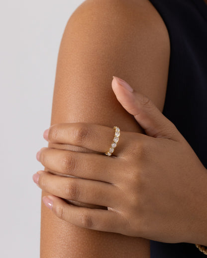 Infinity Oval-Cut Eternity Ring