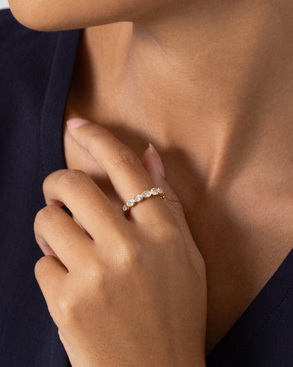 Infinity Oval-Cut Eternity Ring