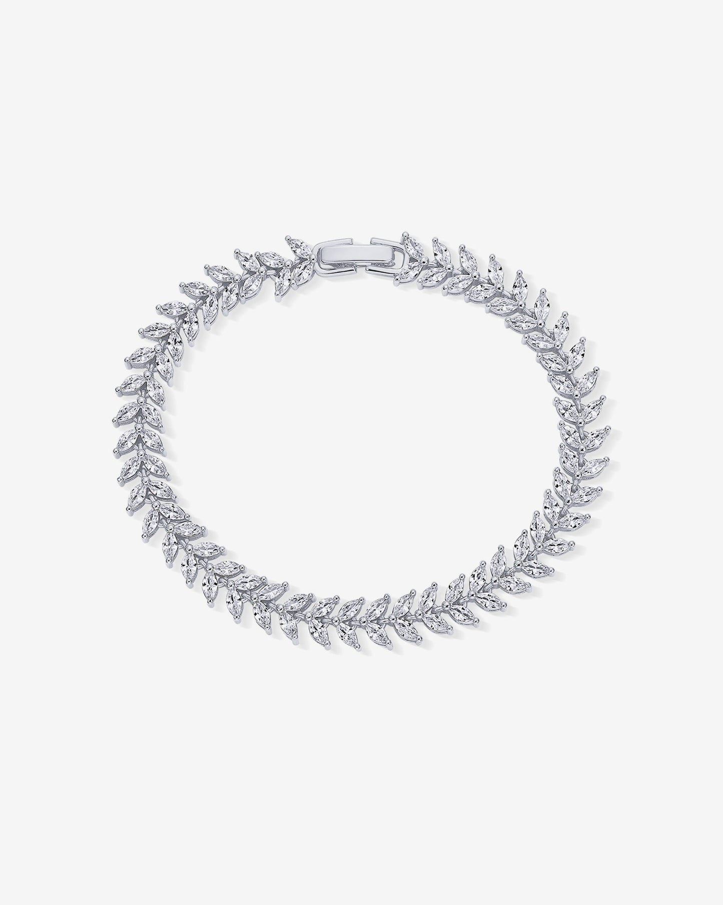 Marquise Leaf Tennis Bracelet