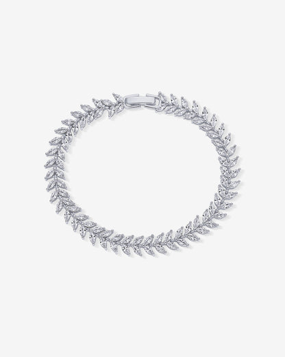 Marquise Leaf Tennis Bracelet