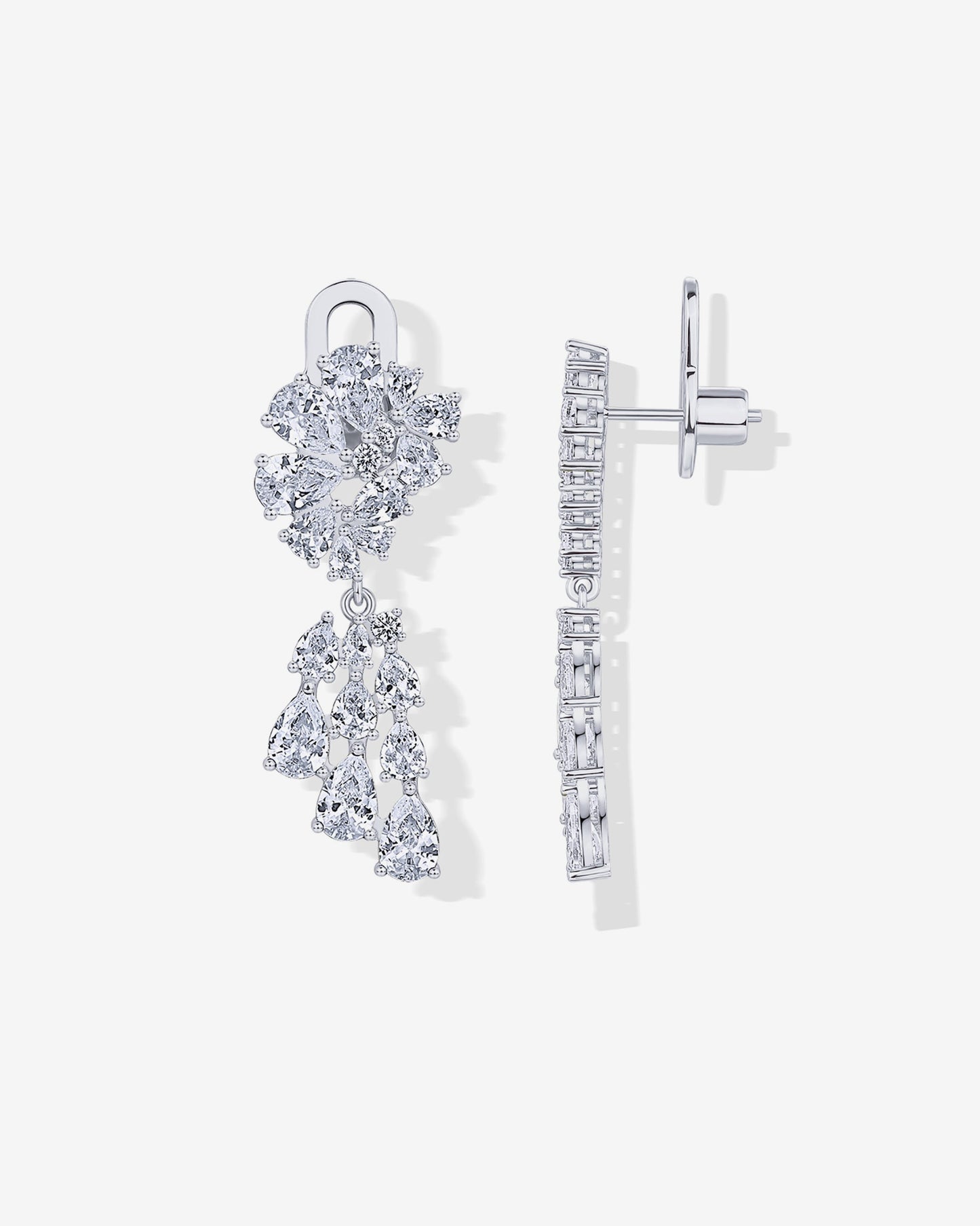 Starburst Cluster Chandelier Earrings
