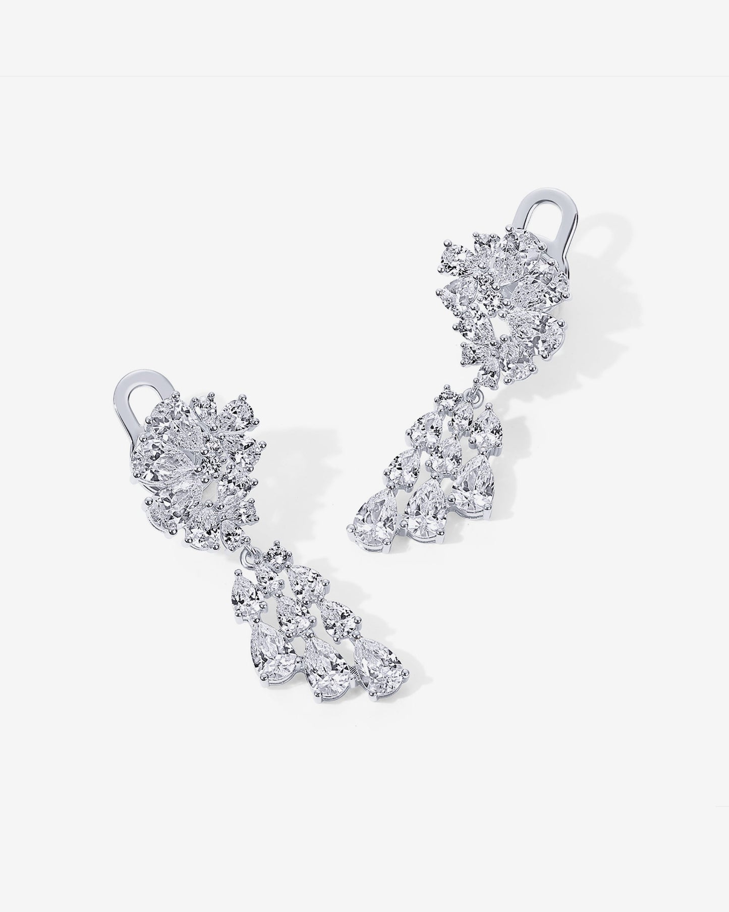 Starburst Cluster Chandelier Earrings