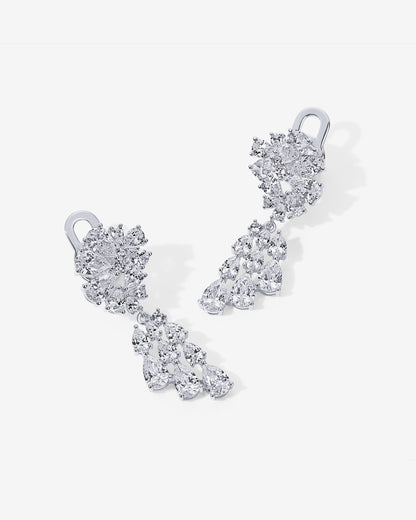 Starburst Cluster Chandelier Earrings