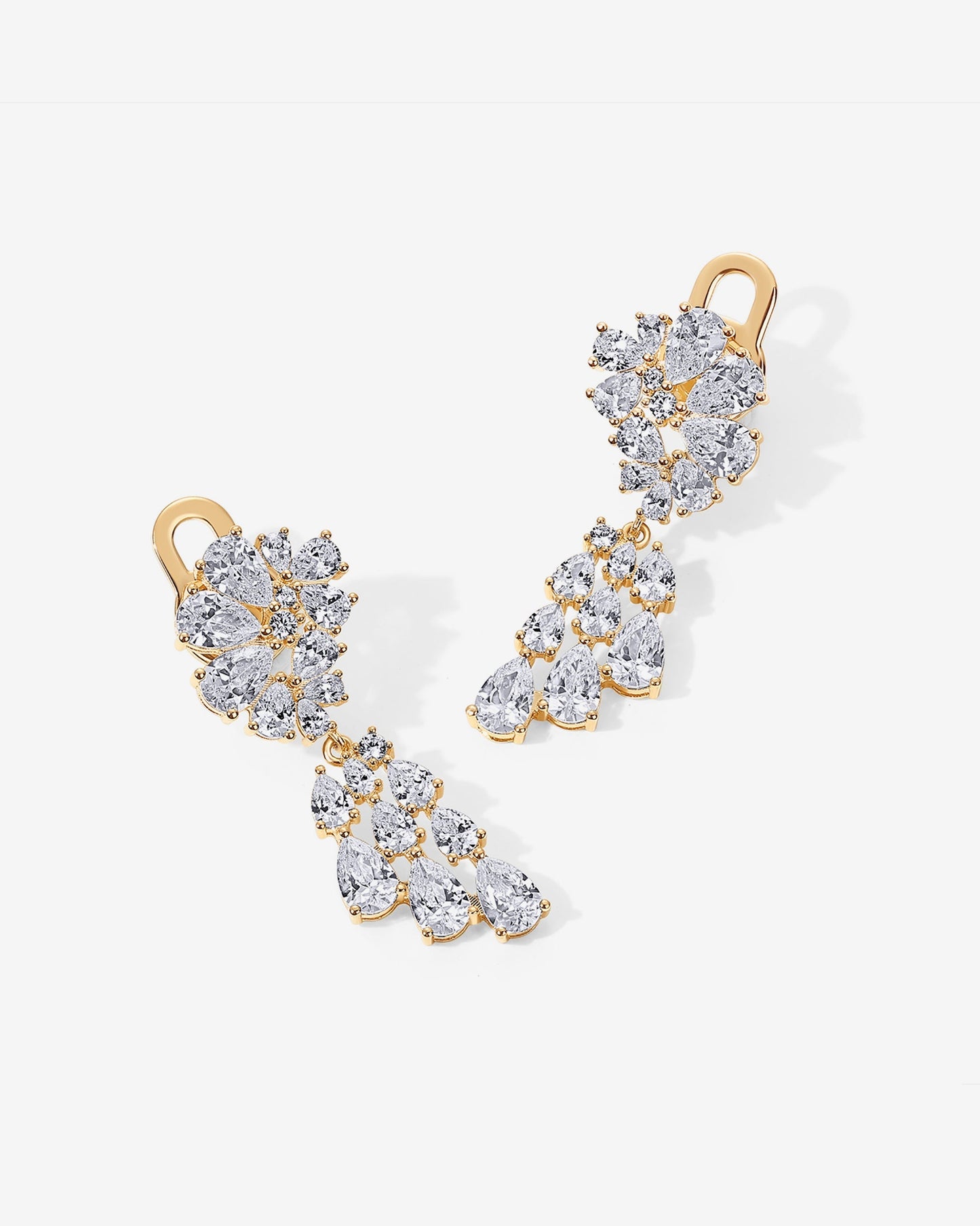 Starburst Cluster Chandelier Earrings