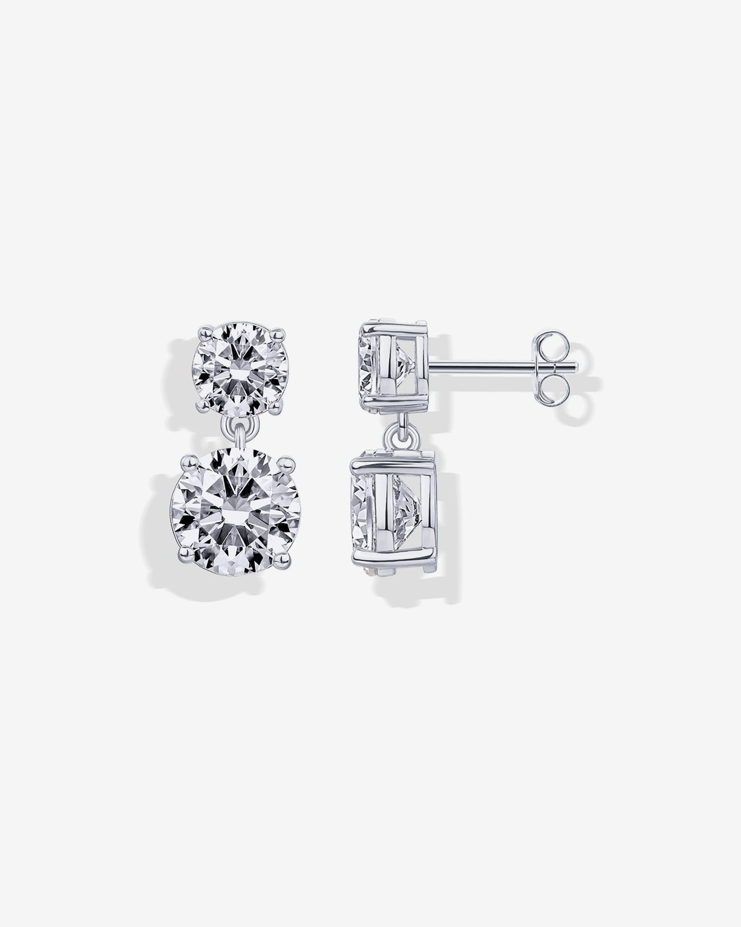 Double Drop Bridal Earrings