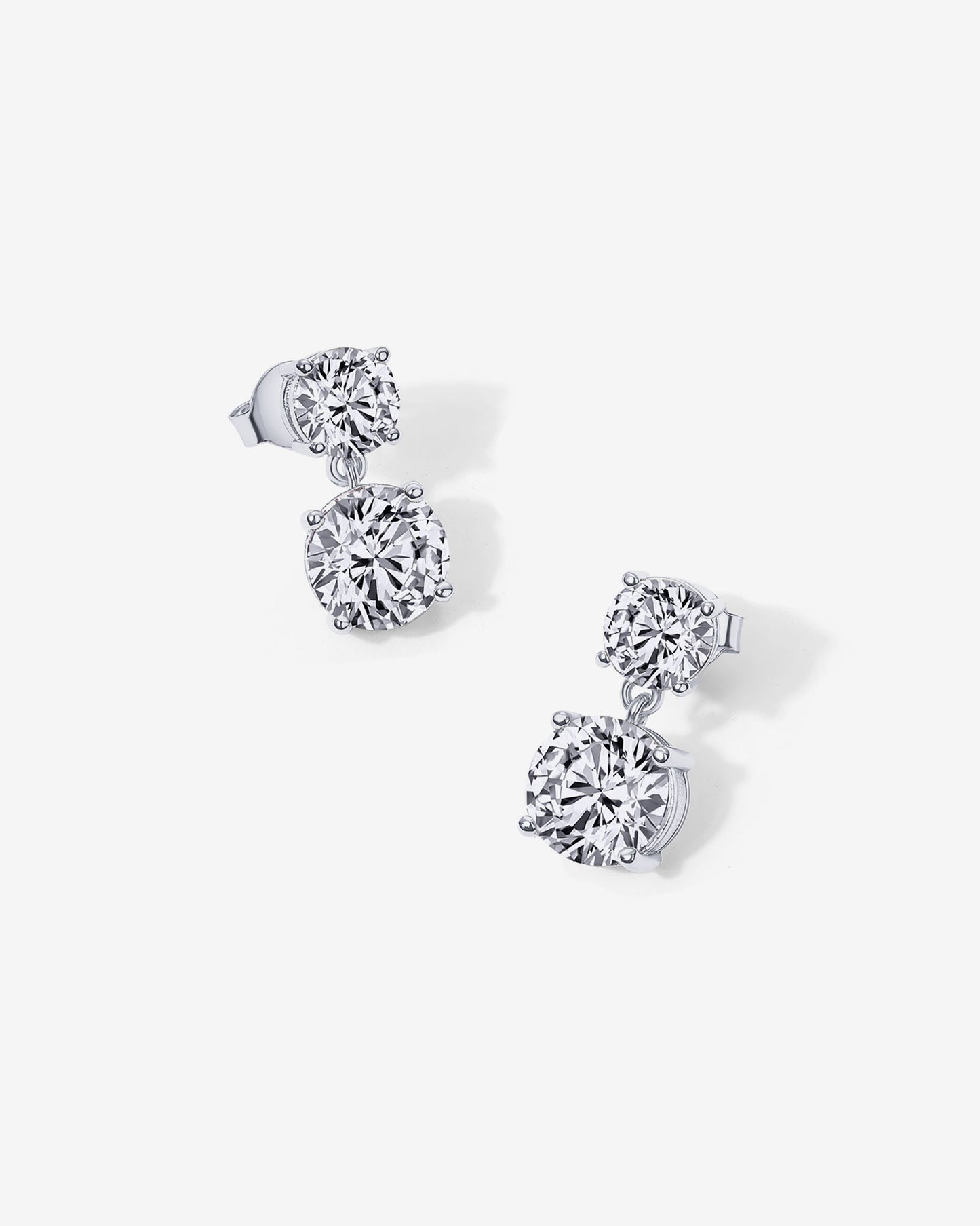 Double Drop Bridal Earrings