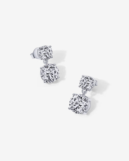 Double Drop Bridal Earrings