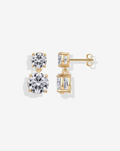 Double Drop Bridal Earrings