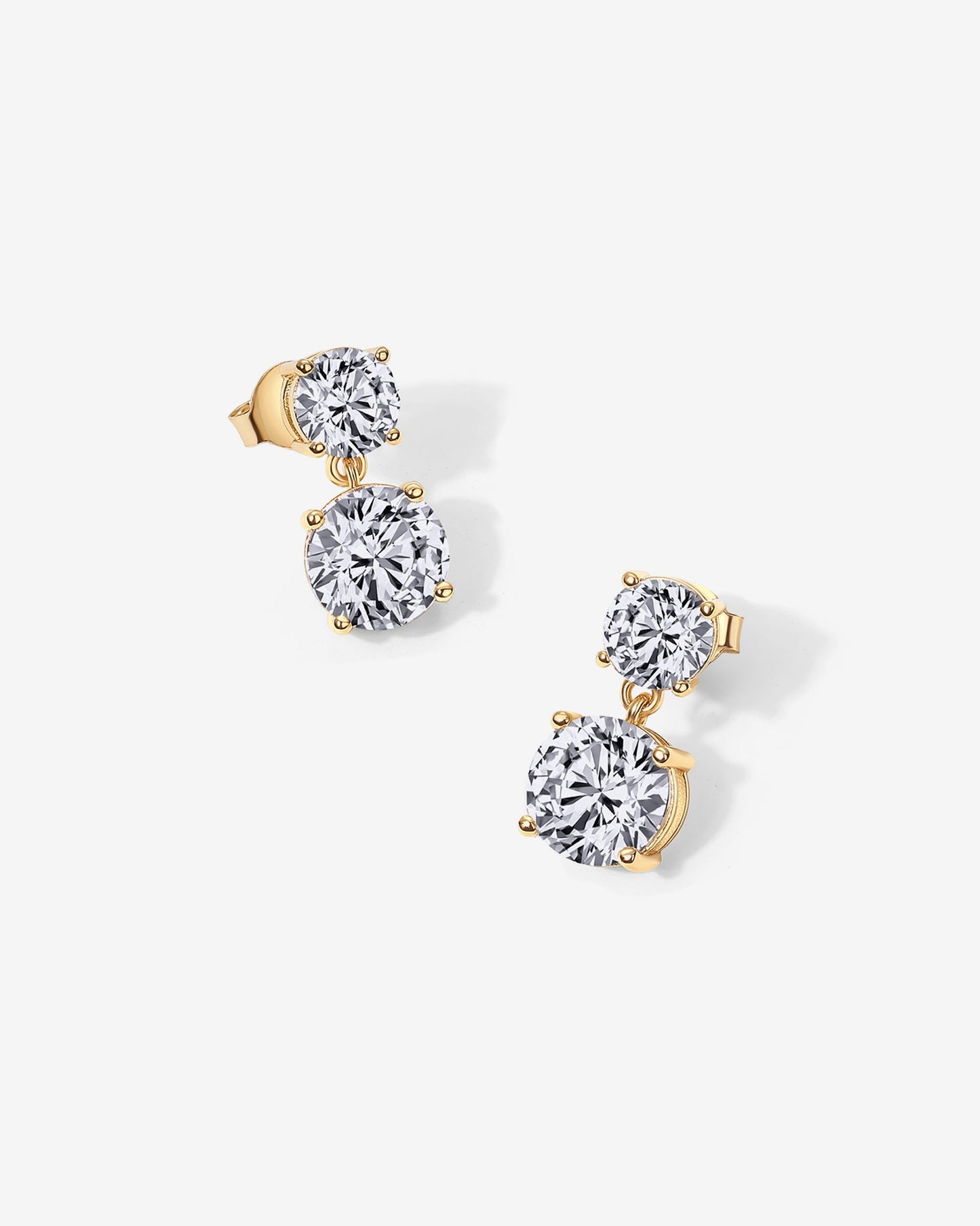 Double Drop Bridal Earrings