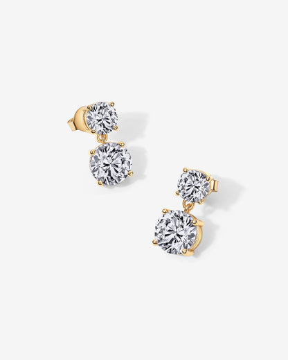 Double Drop Bridal Earrings