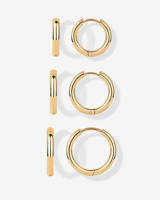 Small Hoop Earrings Set