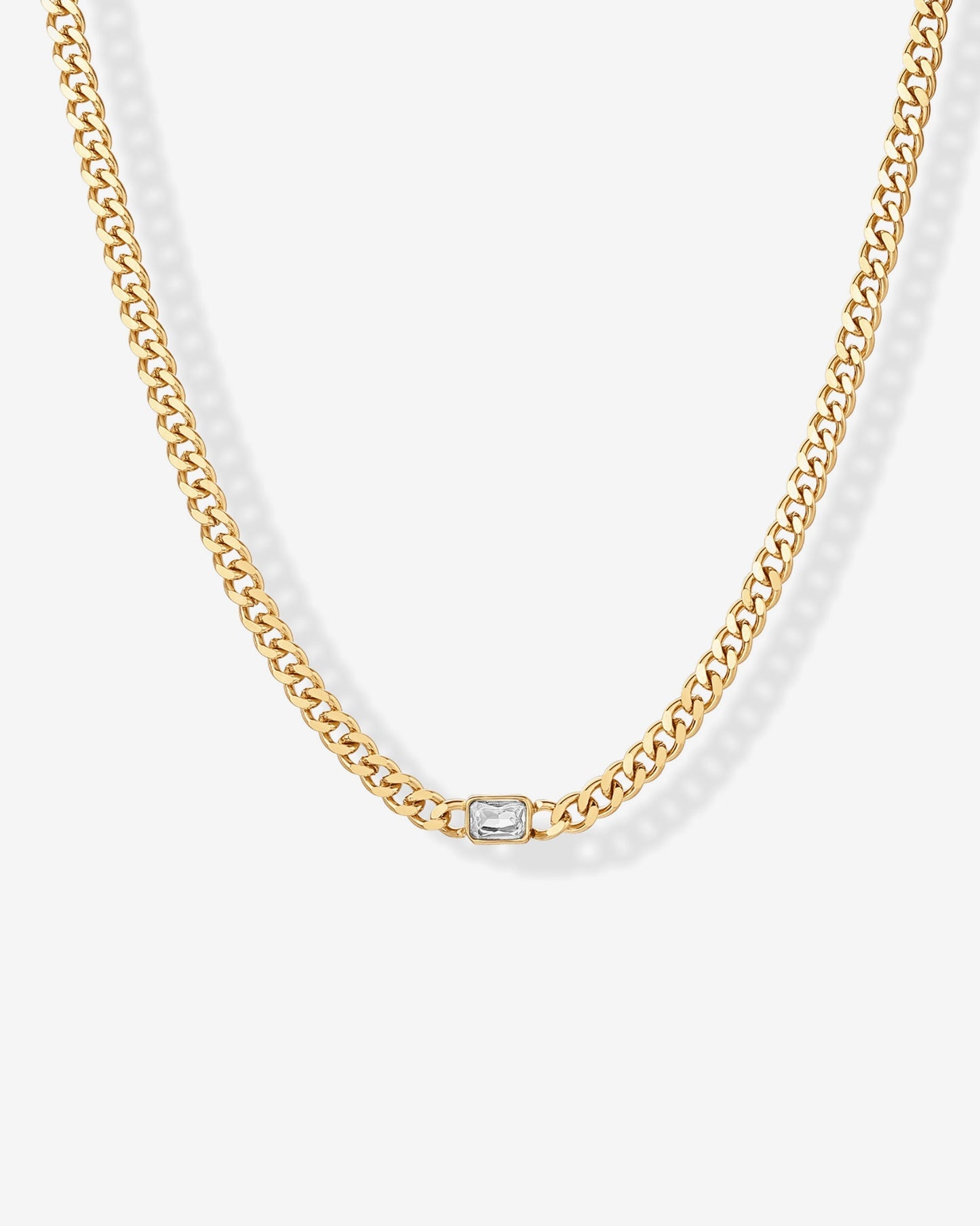 CZ Cuban Link Chain Necklace