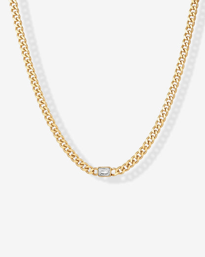 CZ Cuban Link Chain Necklace