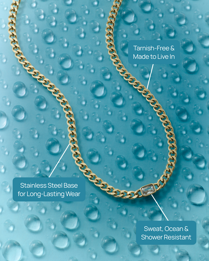 CZ Cuban Link Chain Necklace