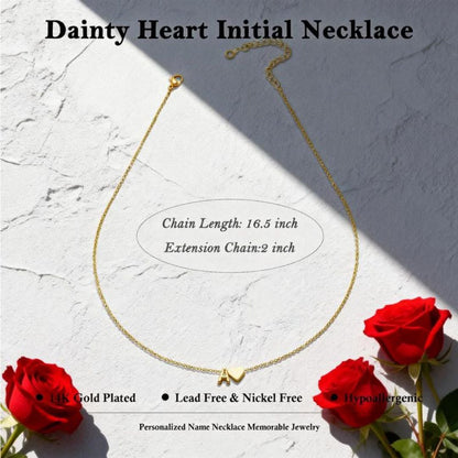 Signature Initial Heart Necklace