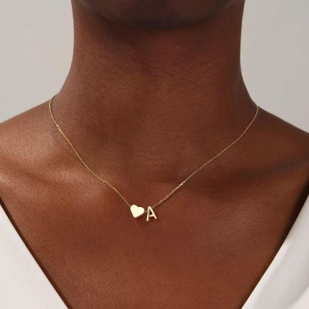 Signature Initial Heart Necklace