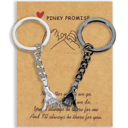 2pcs Pinky Promise Keychains — Couples & Besties Gift