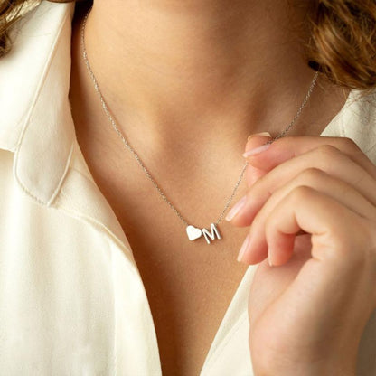 Signature Initial Heart Necklace