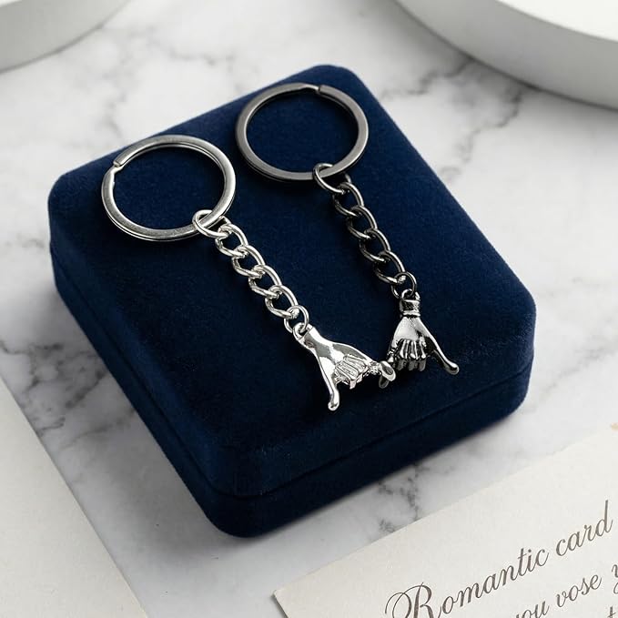 2pcs Pinky Promise Keychains — Couples & Besties Gift