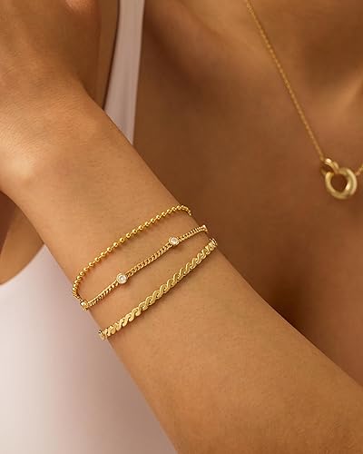 Stone Beaded Bracelet Trio
