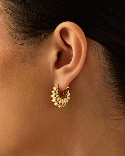 Chunky Ribbed Retro Hoops