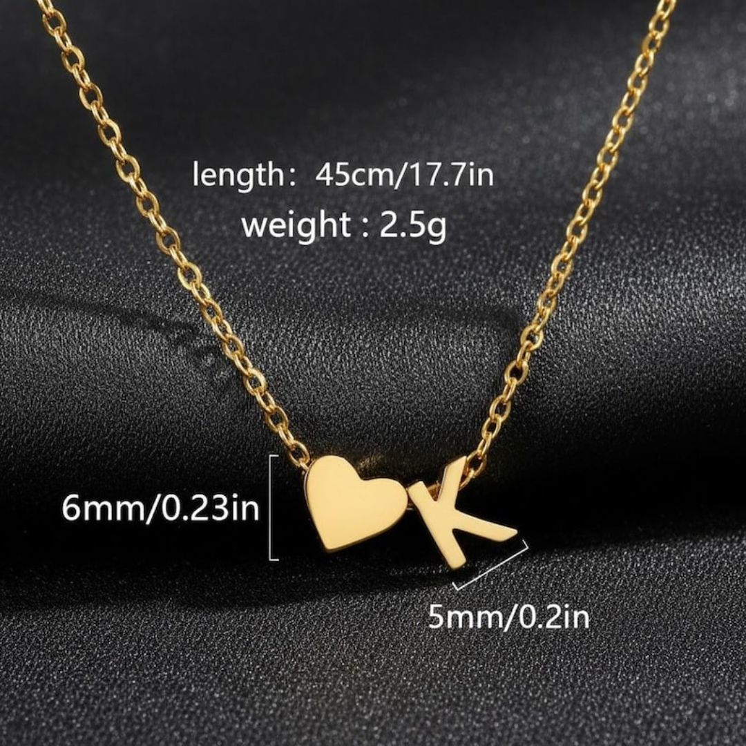Signature Initial Heart Necklace