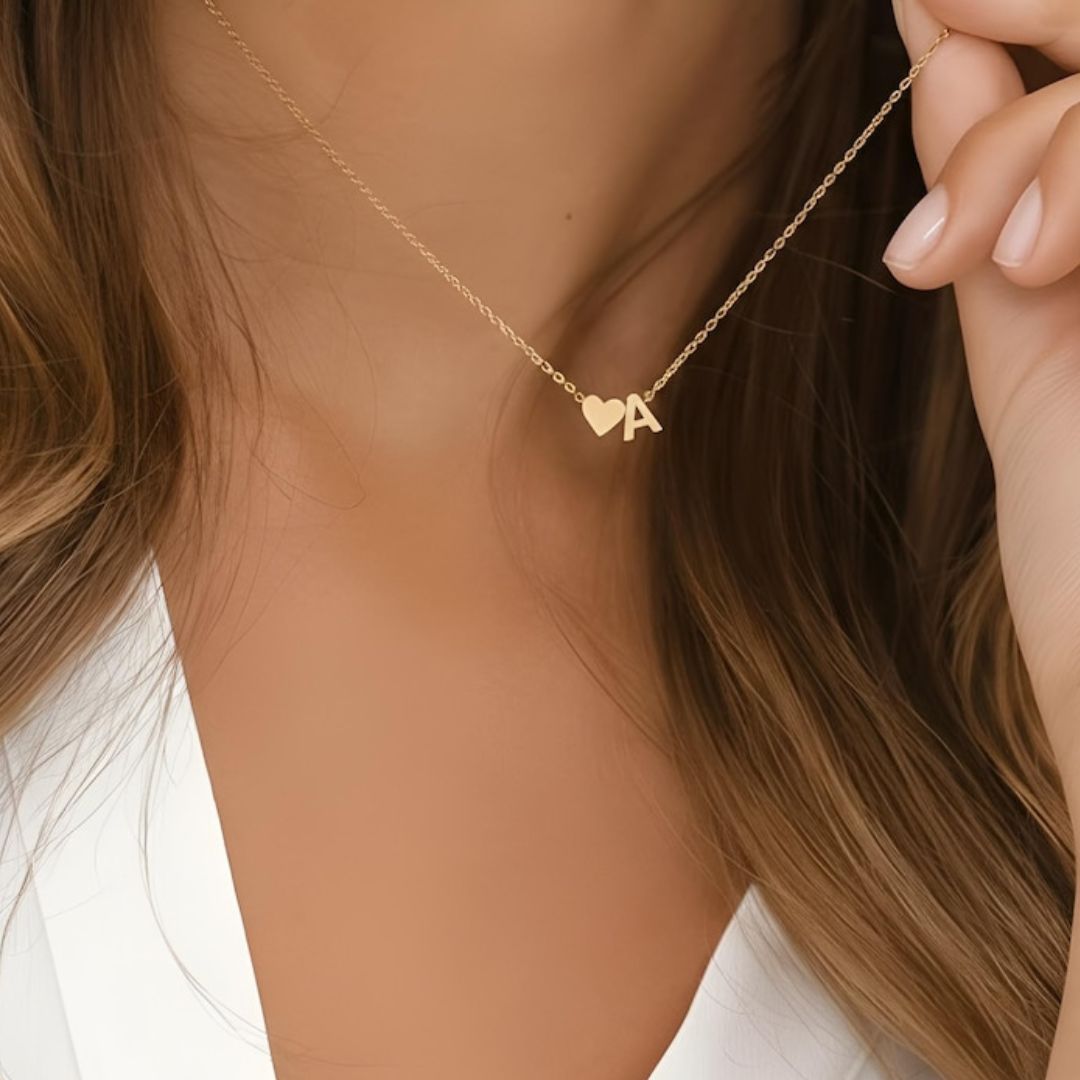 Signature Initial Heart Necklace