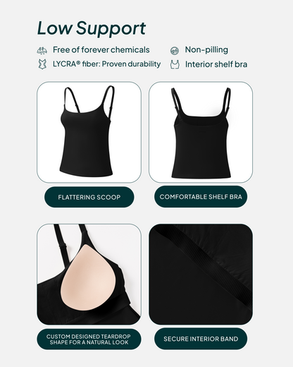 Athleisure Padded Cami Tank Top