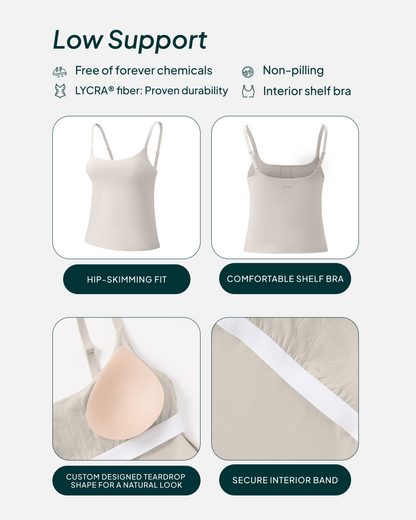 Athleisure Padded Cami Tank Top