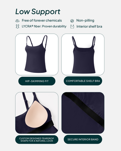 Athleisure Padded Cami Tank Top