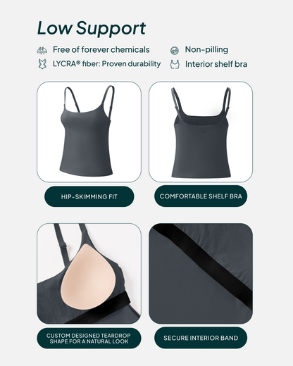Athleisure Padded Cami Tank Top
