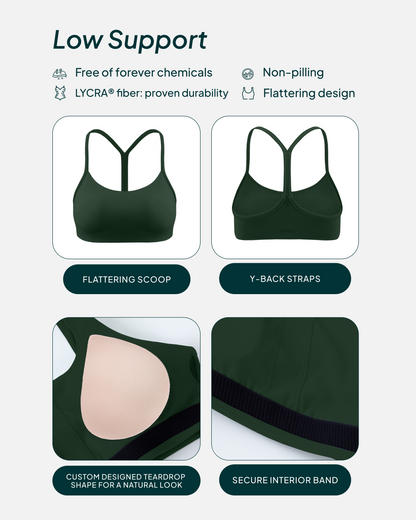 Athleisure Y-Back Buttery Soft Low Support Bra