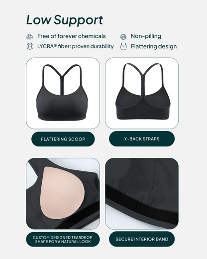 Athleisure Y-Back Buttery Soft Low Support Bra