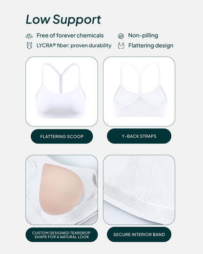 Athleisure Y-Back Buttery Soft Low Support Bra