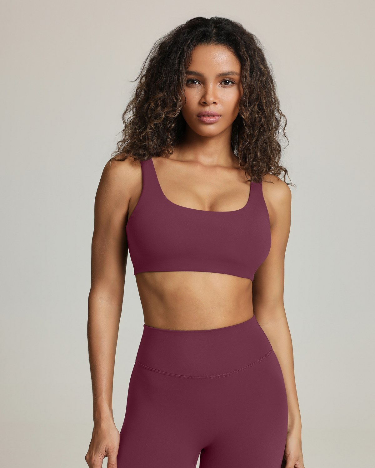 Athleisure Scoop High-Support Removable Padded Sports Bra