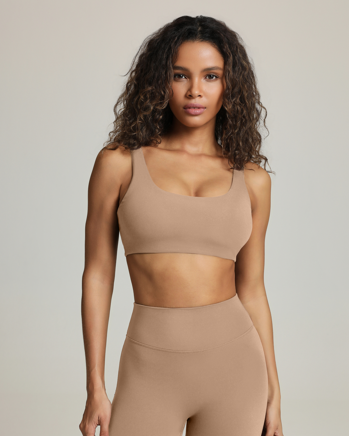 Athleisure Scoop High-Support Removable Padded Sports Bra