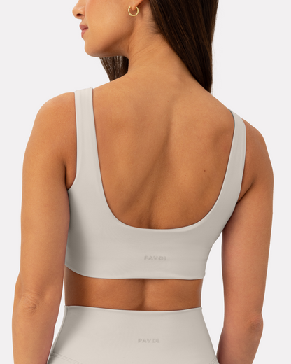 Athleisure Curved Hem Medium-Support Sports Bra