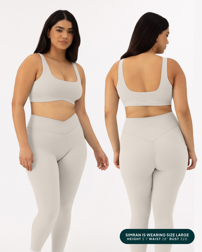 Athleisure Curved Hem Medium-Support Sports Bra