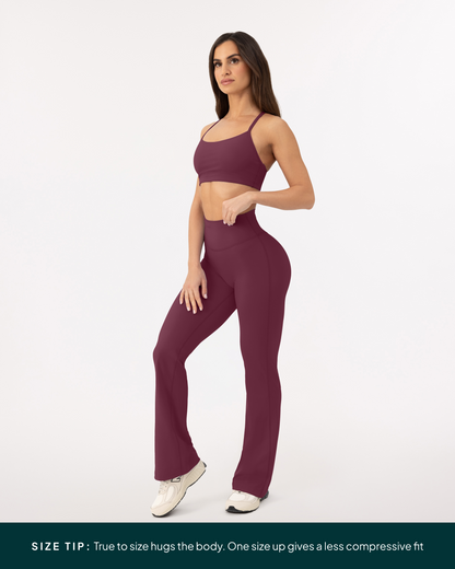 Athleisure Full Length Flared Leggings