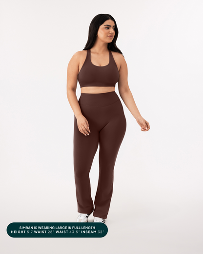 Athleisure Full Length Flared Leggings